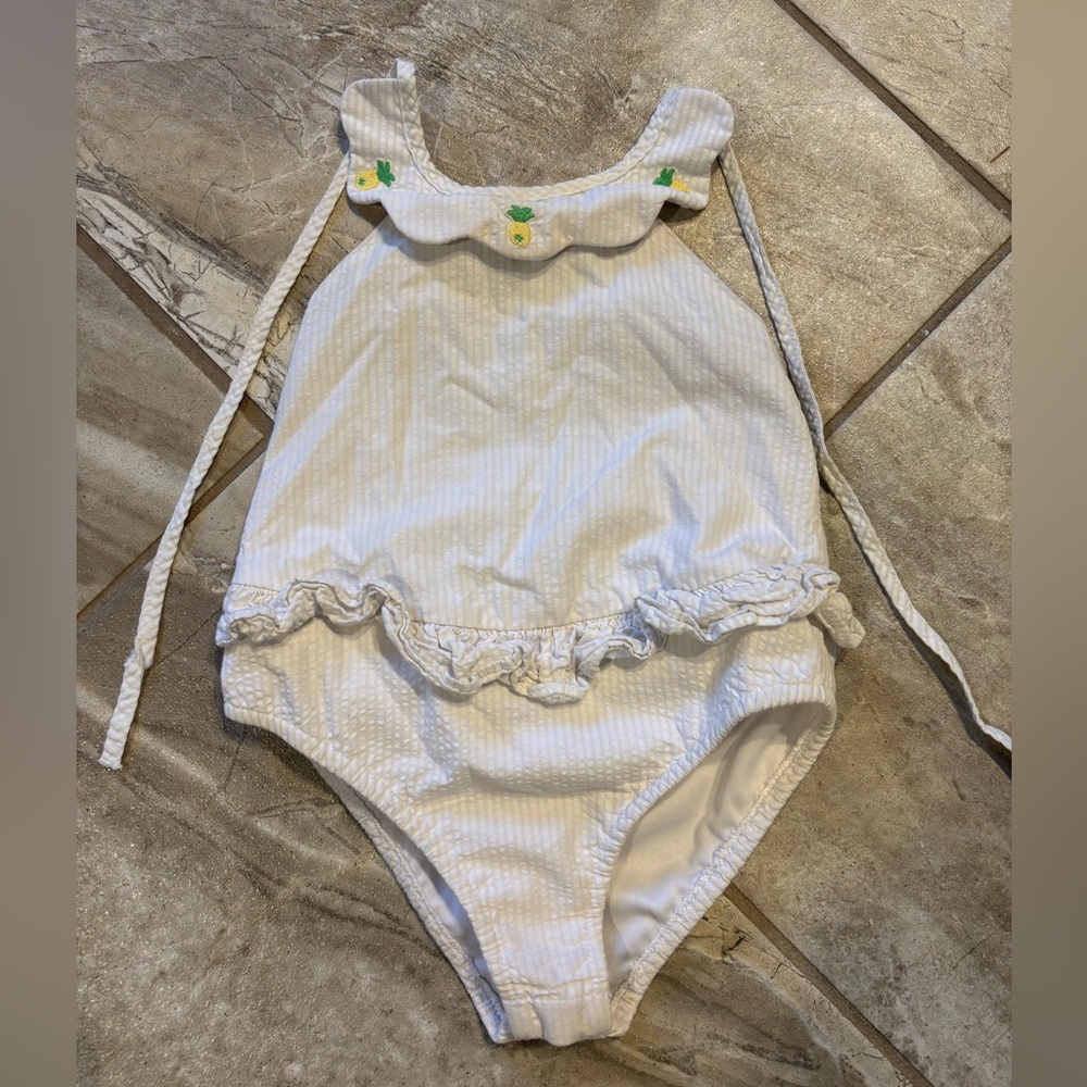 Little English girls bathing suit swim suit . 24 months